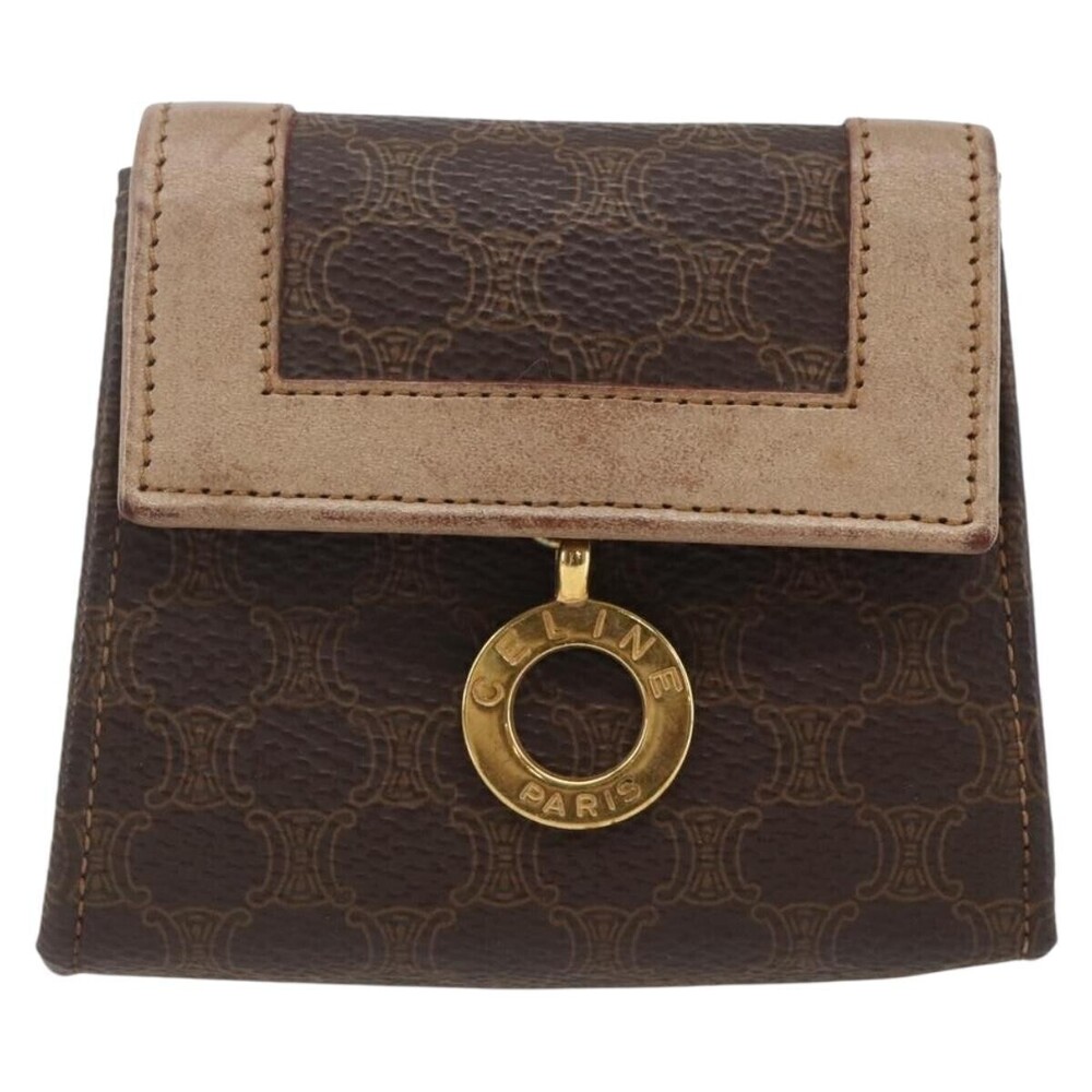 Celine Vintage Macadam Canvas and Leather